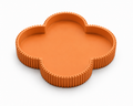 Decorative Clover Tray, Fluted Vanity Tray for Bathroom Counter, Perfume Organizer, Jewelry Holder and Home Decor Accent