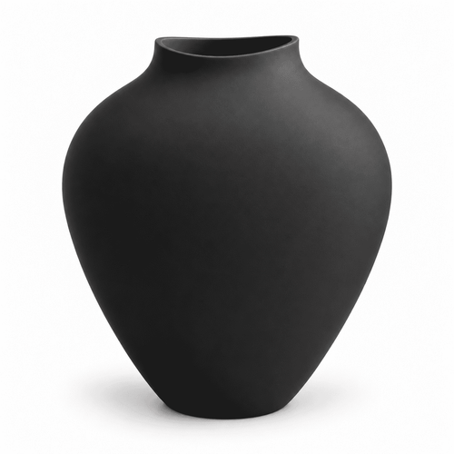 DBOZE 10 inch modern decorative vase black