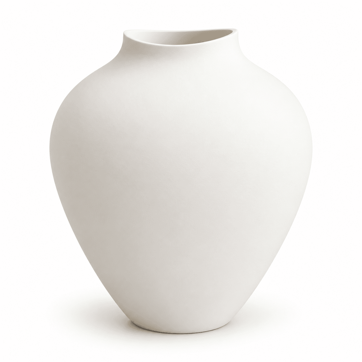 DBOZE 10 inch modern decorative vase white
