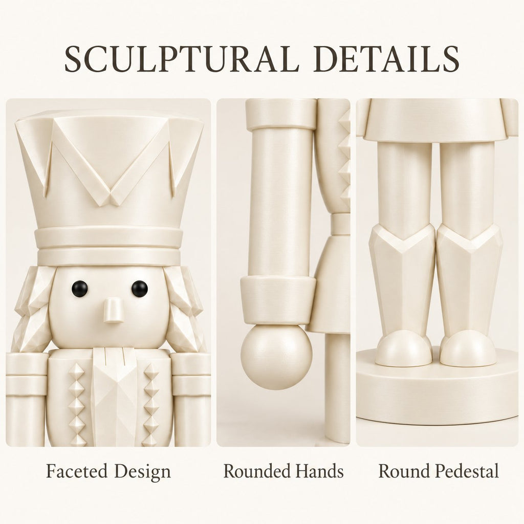 Ivory nutcracker figurine detail close-up
