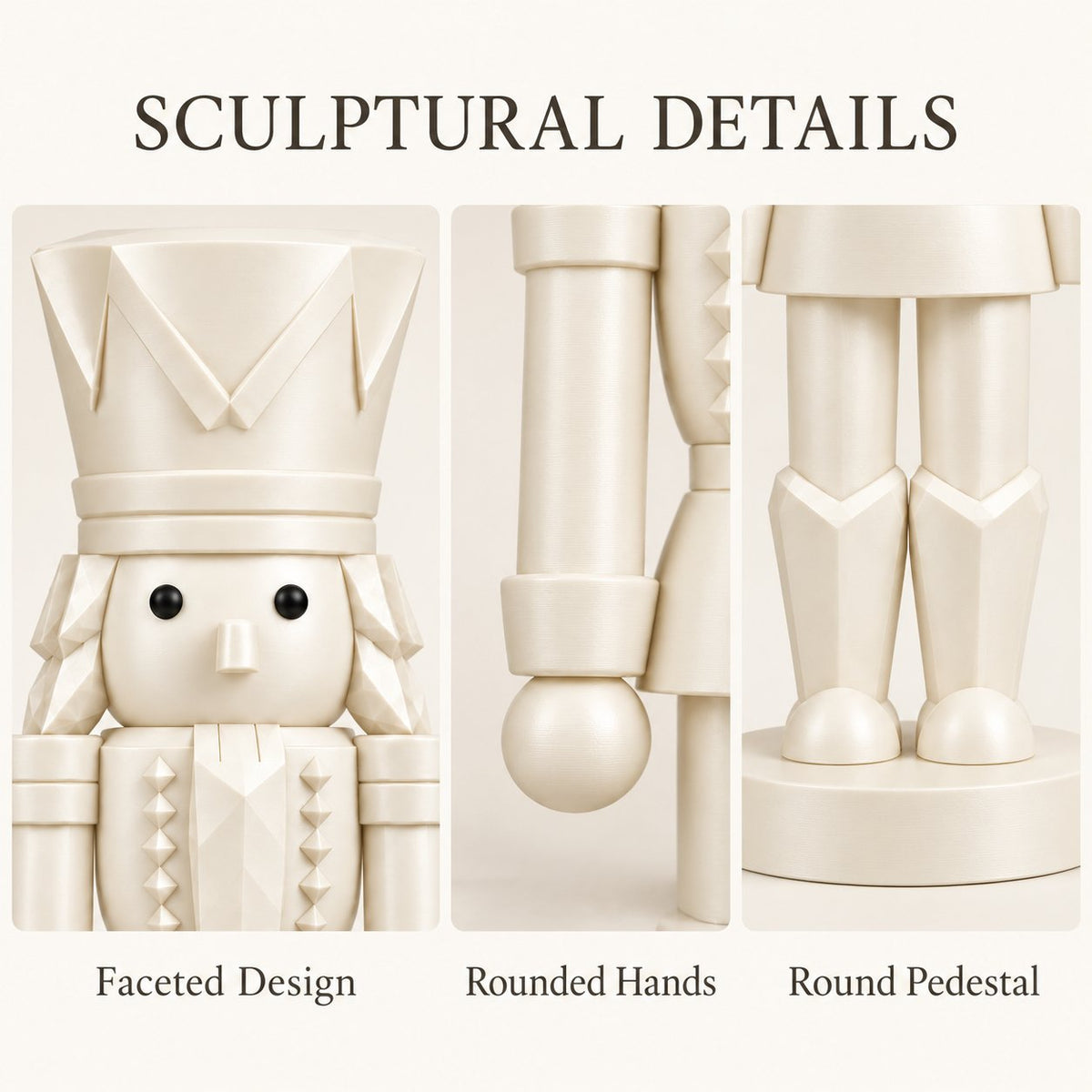 Ivory nutcracker figurine detail close-up