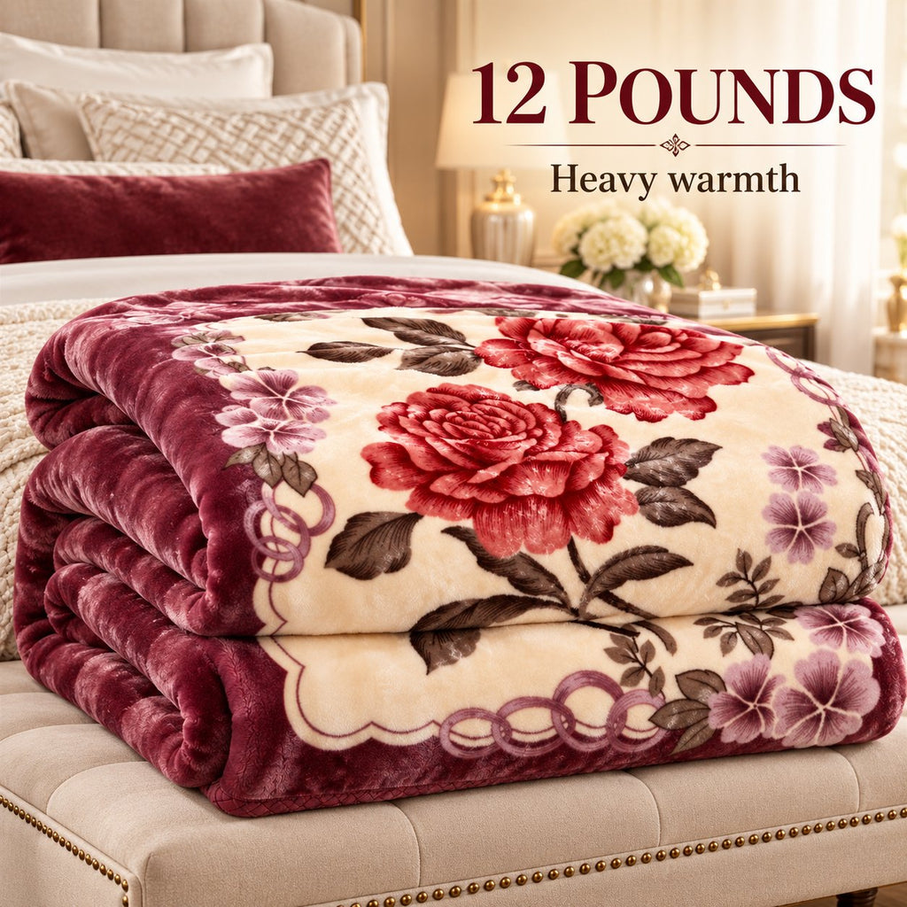 12 pounds heavy warmth folded king blanket