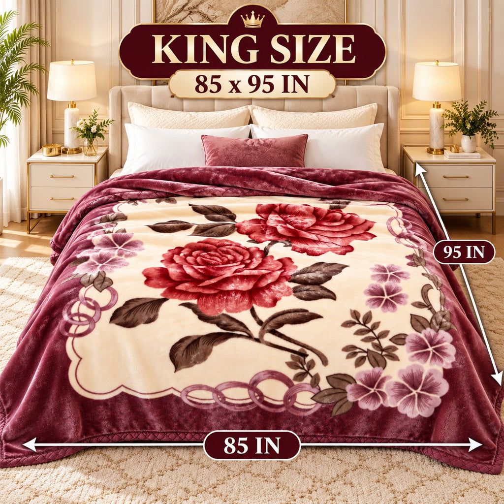 King size 85 x 95 inches dimensions