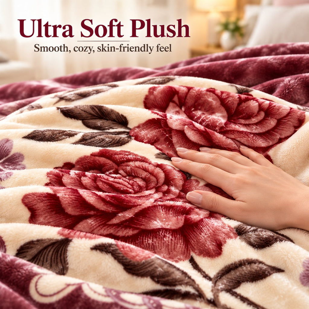 Ultra soft plush, smooth cozy skin-friendly feel