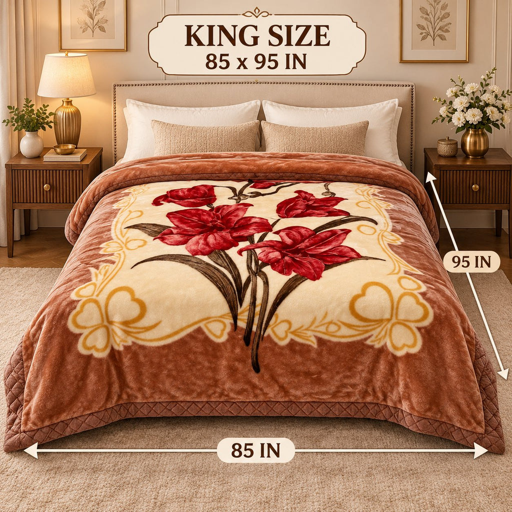 King size 85 x 95 inches dimensions