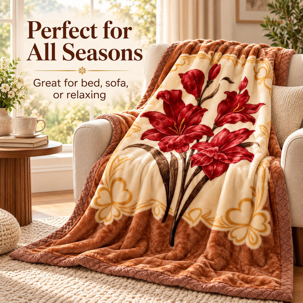 Perfect for all seasons, great for bed sofa or relaxing