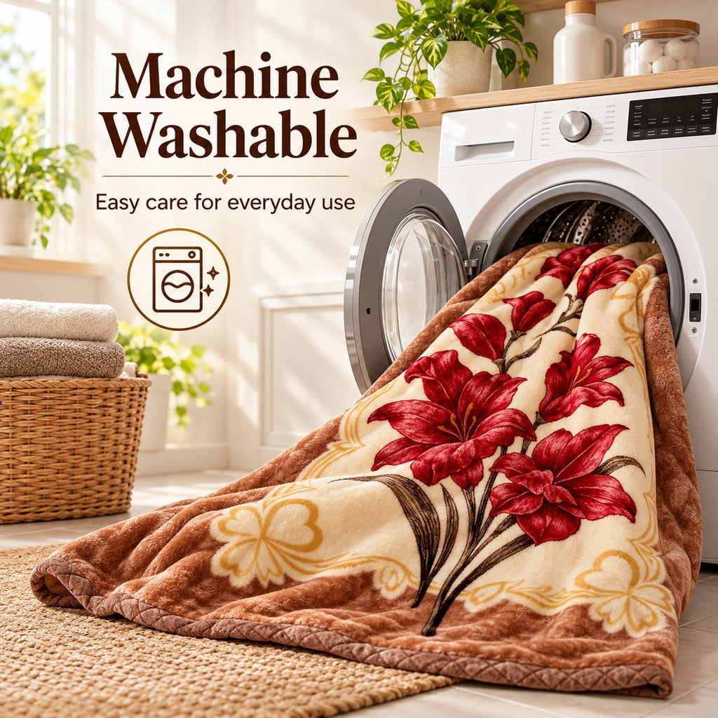 Machine washable king blanket, easy everyday care